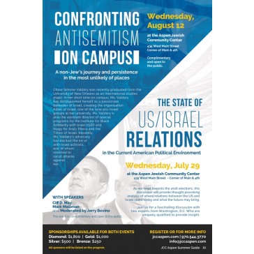 Confronting Antisemitism Lecture Flyer