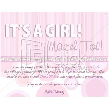 It's a Girl Email Design 2