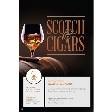 Scotch & Cigars Flyer