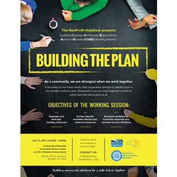 Building The Plan Flyer