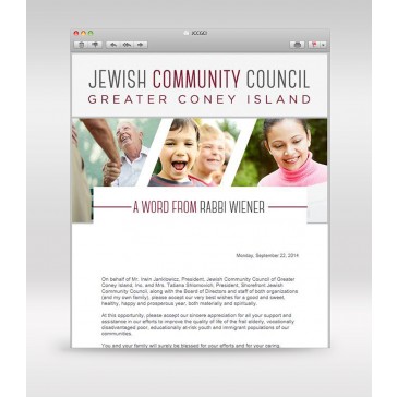 Chabad Weekly Email Template 2
