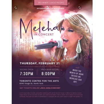 Women's Concert Flyer - Meleha