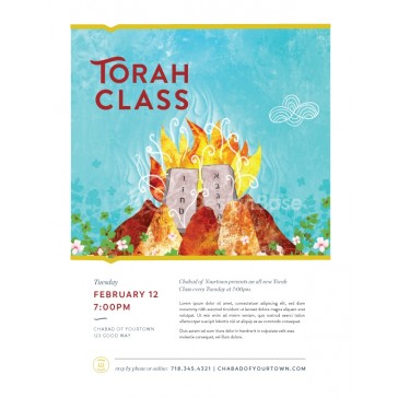 Torah Class Flyer 3