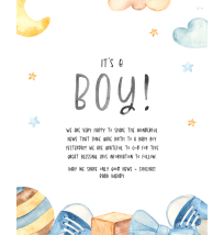 It's a Boy Email 2