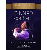 Dinner and Yehuda Green Concert Email Design