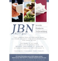 JBN Jewish Business Networking Flyer